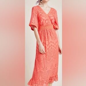 FARM Rio Lace "Devore" Maxi Dress